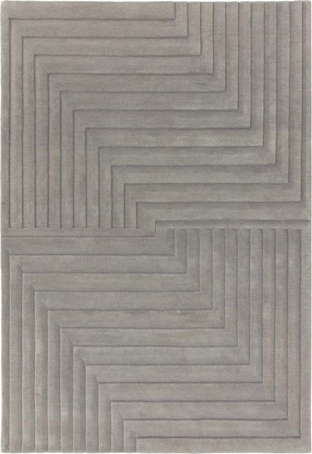 Šedý vlněný koberec 200x290 cm Form – Asiatic Carpets Asiatic Carpets