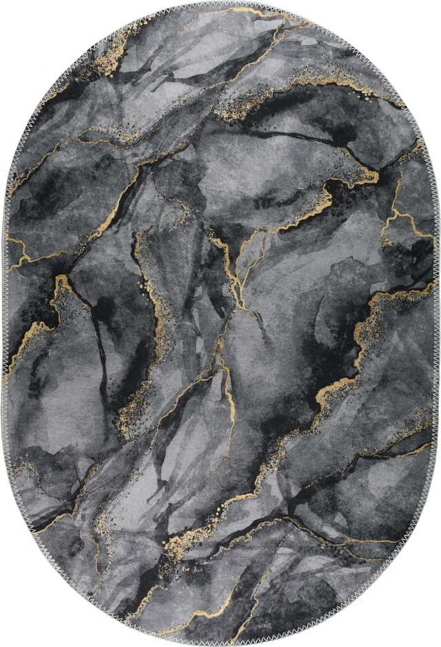 Tmavě šedý pratelný koberec 60x100 cm – Vitaus Vitaus