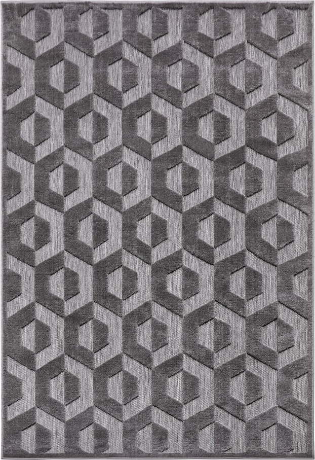 Antracitový koberec 200x285 cm Iconic Hexa – Hanse Home Hanse Home