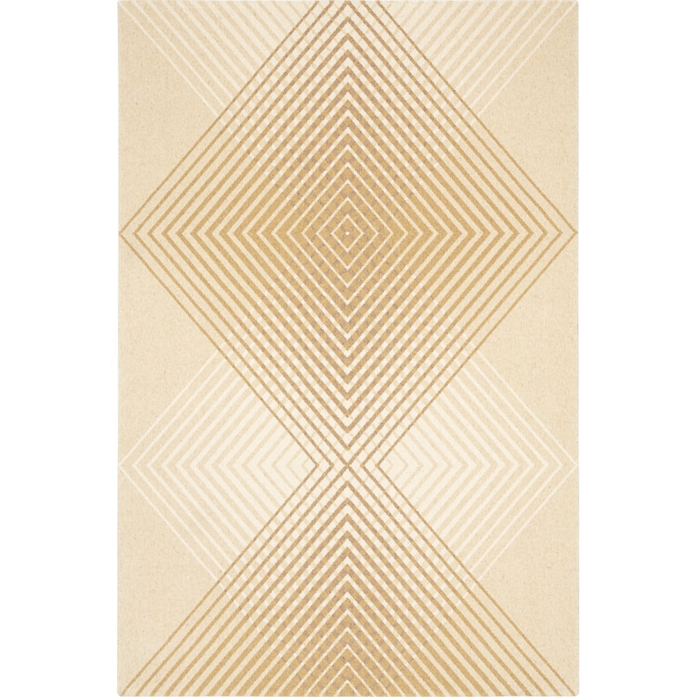 Béžový vlněný koberec 133x180 cm Chord – Agnella Agnella