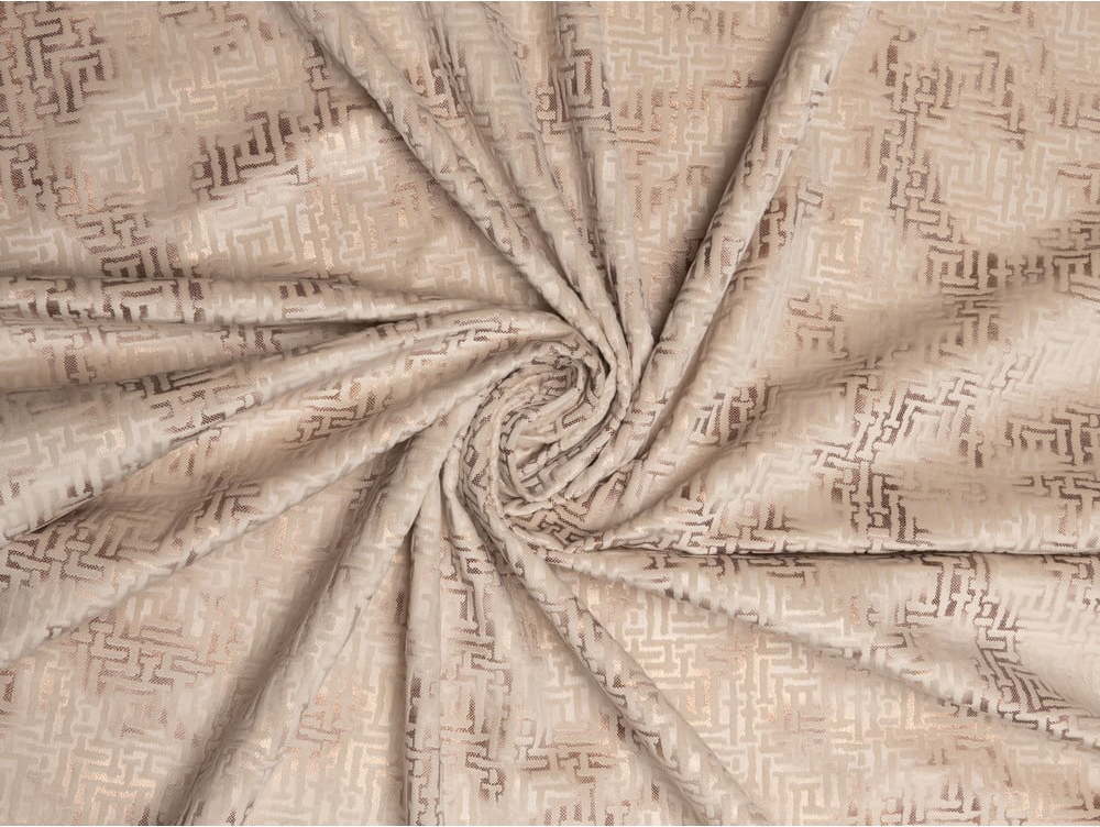 Béžový závěs 140x260 cm Terra – Mendola Fabrics Mendola Fabrics