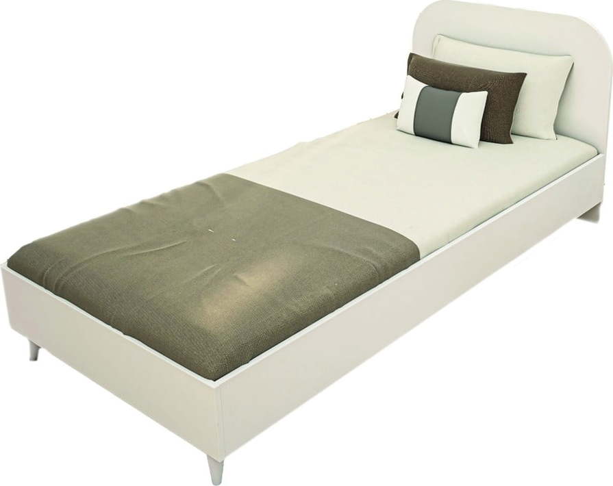 Bílá jednolůžková postel 90x190 cm Lavinia – Kalune Design Kalune Design