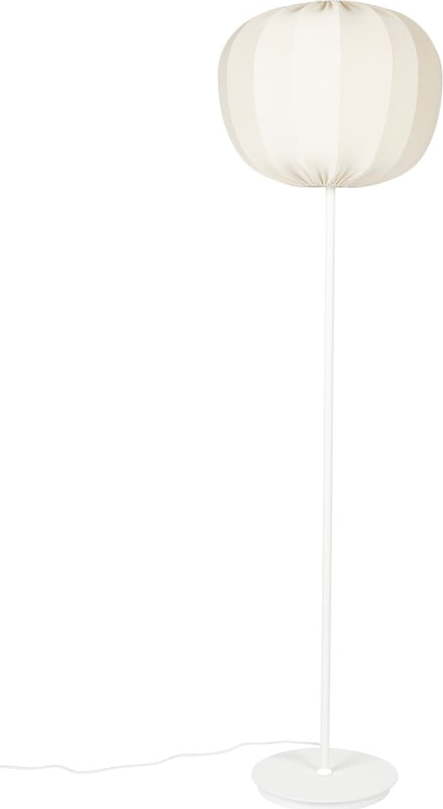Bílá stojací lampa s textilním stínidlem (výška 160 cm) Shem – White Label White Label