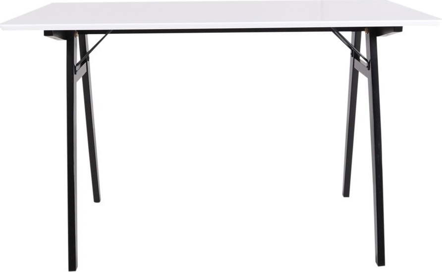 Bílý stůl s černýma nohama House Nordic Vojens Desk