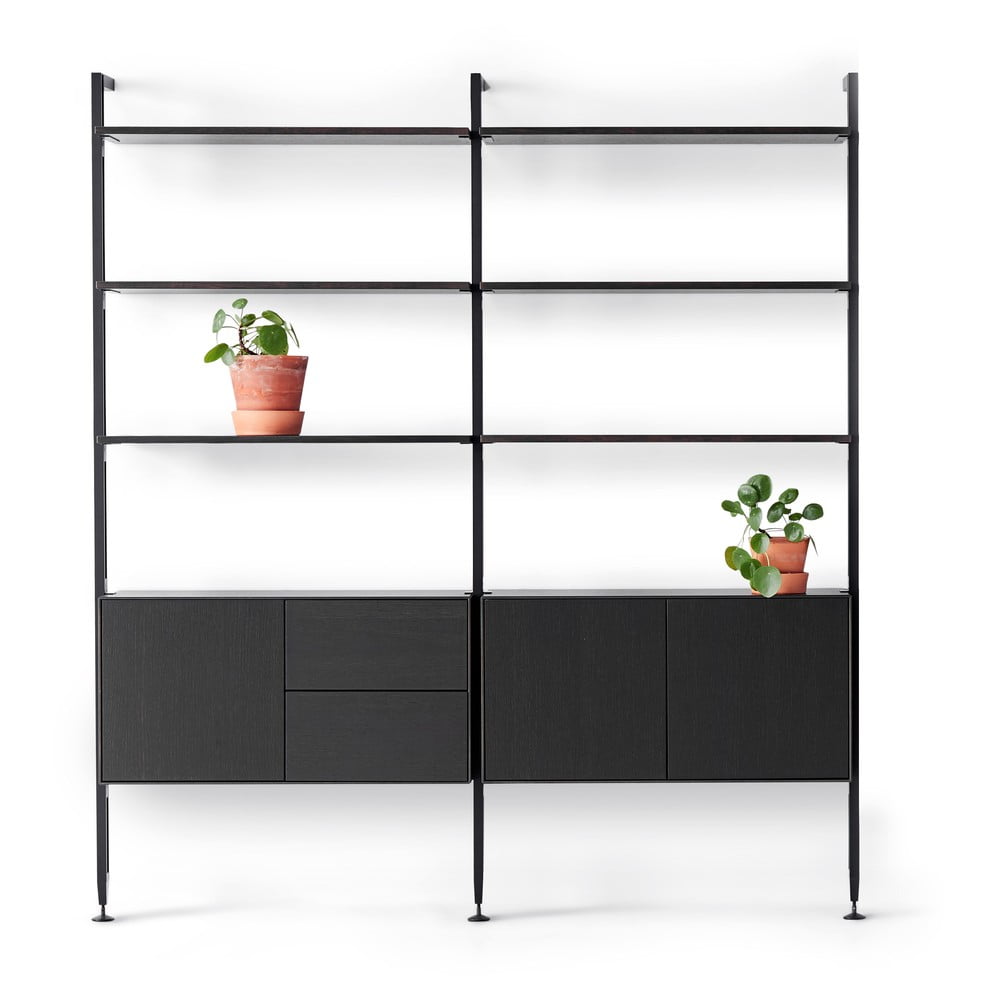 Černá knihovna v dekoru dubu 98x210 cm Edge by Hammel – Hammel Furniture Hammel Furniture