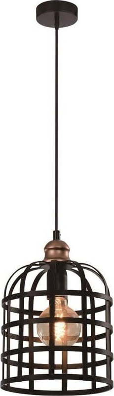 Černé kovové závěsné svítidlo ø 20 cm Soleto – Candellux Lighting Candellux Lighting