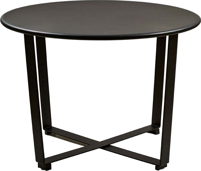 Černý kovový kulatý konferenční stolek ø 62 cm Wismar – Villa Collection Villa Collection
