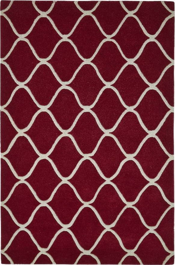 Červený vlněný koberec 230x150 cm Elements EL - Think Rugs Think Rugs