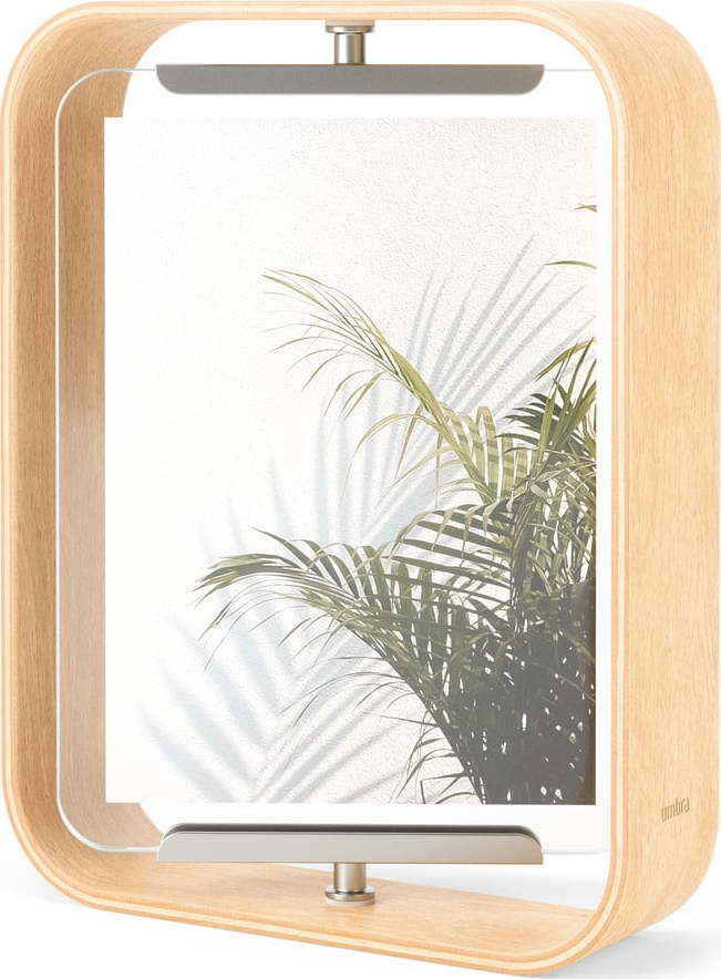 Dřevěný stojací rámeček v přírodní barvě 19x24 cm Bellwood – Umbra Umbra
