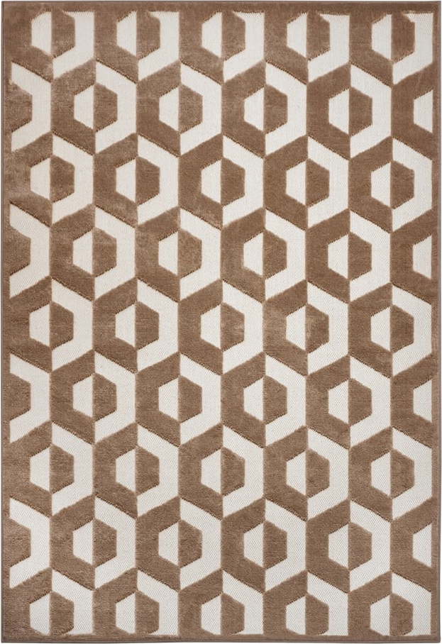 Hnědý koberec 133x190 cm Iconic Hexa – Hanse Home Hanse Home