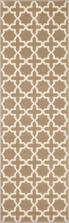 Hnědý koberec běhoun 250x80 cm Glam - Hanse Home Hanse Home