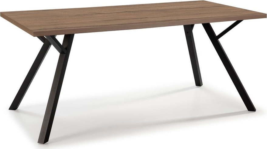 Jídelní stůl s deskou v dekoru ořechového dřeva 90x160 cm Paola – Marckeric Marckeric