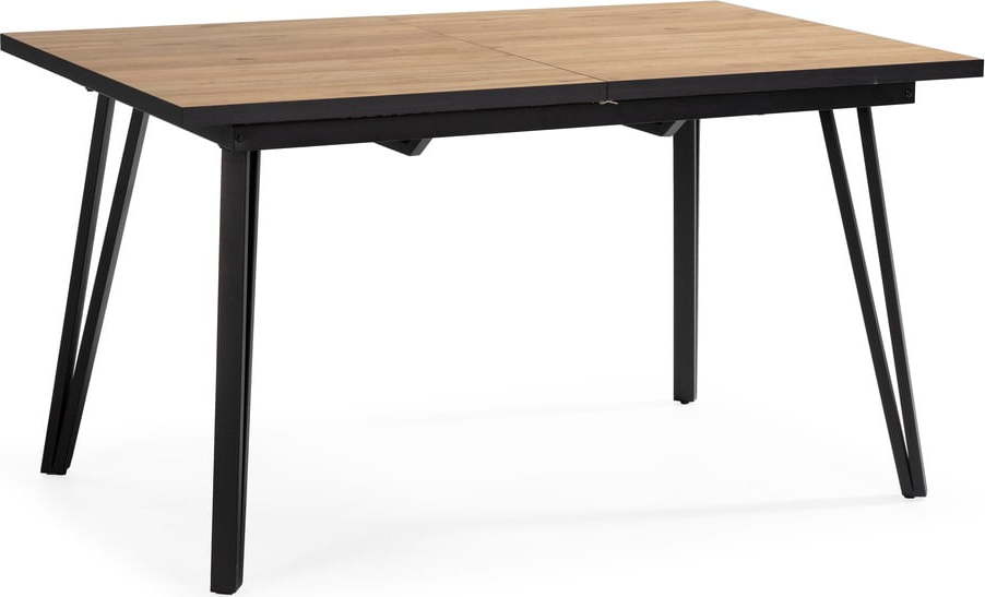 Jídelní stůl s deskou v dubovém dekoru 90x140 cm Cleo – Marckeric Marckeric