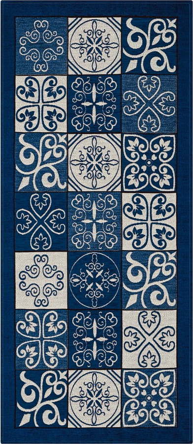 Modrý běhoun Floorita Maiolica