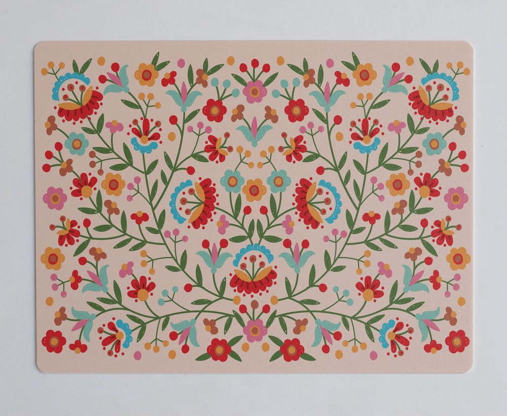 Podložka na stůl Mexican Flowers – Little Nice Things Little Nice Things