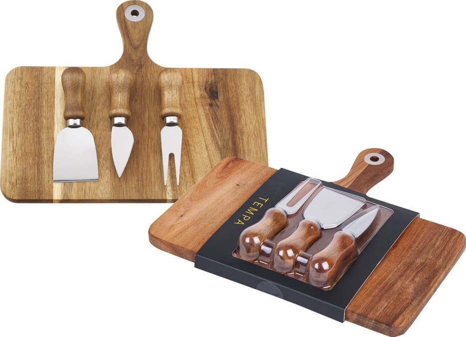 Servírovací dřevěné prkýnko na sýr s příslušenstvím 25x29 cm Fromagerie - Ladelle Ladelle