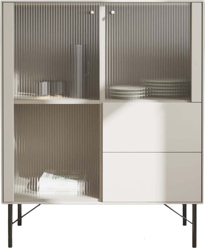 Světle šedá vitrína 91x111 cm Edge by Hammel – Hammel Furniture Hammel Furniture