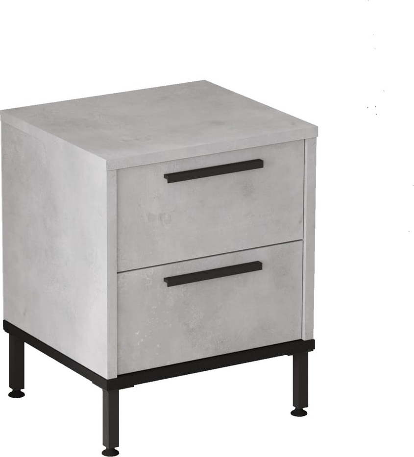 Světle šedý noční stolek Signor – Kalune Design Kalune Design