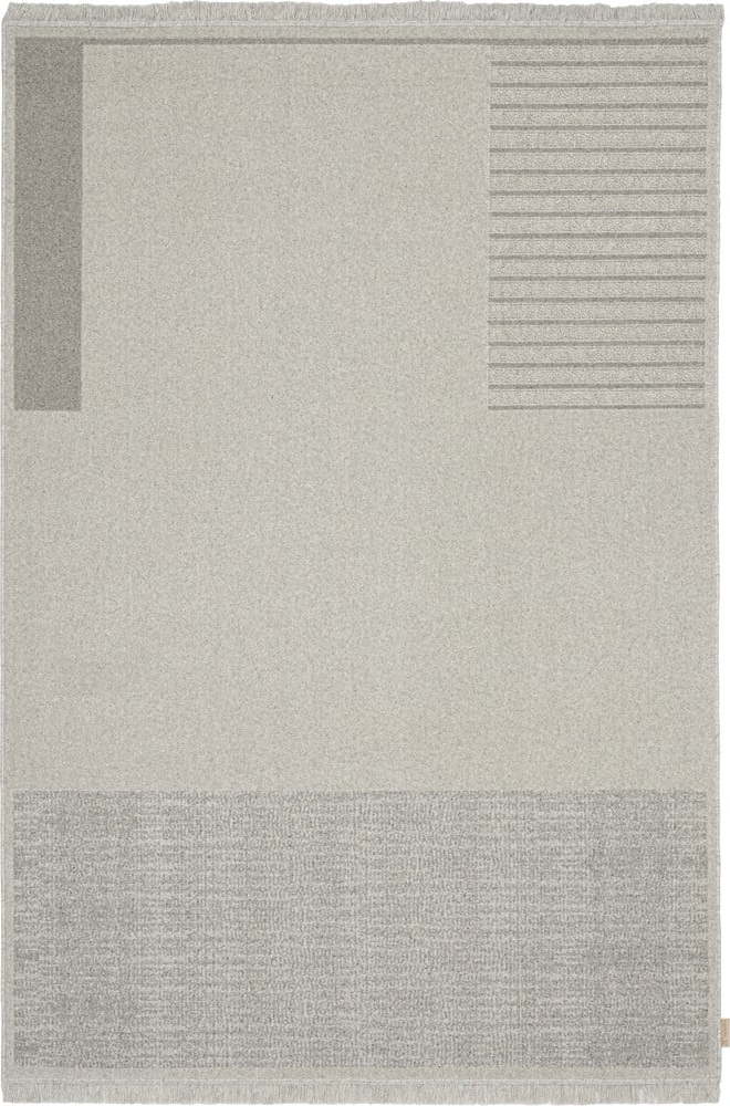 Světle šedý vlněný koberec 200x300 cm Nizer – Agnella Agnella