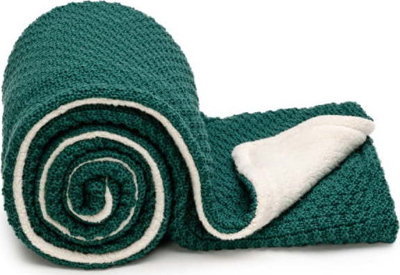 Zelená pletená dětská deka 80x100 cm – T-TOMI T-Tomi