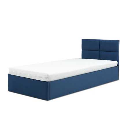Čalouněná postel MONOS s pěnovou matrací rozměr 90x200 cm Namořnická modrá Signal-nabytek