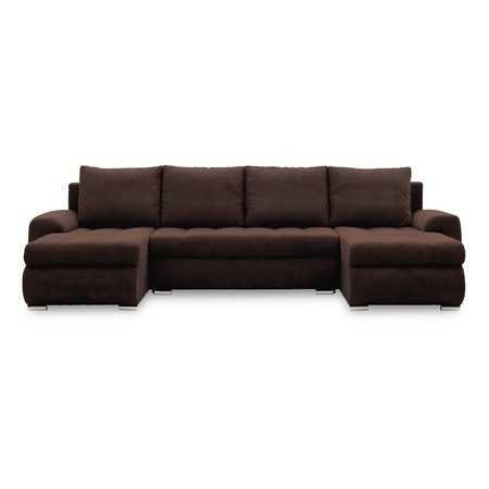 Rohová rozkládací sedací souprava U TOKIO III Pro I Hnědá Signal-nabytek