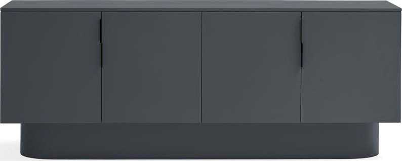 Antracitová komoda 200x77