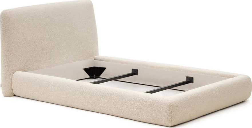 Béžová čalouněná jednolůžková postel 90x200 cm Martina – Kave Home Kave Home