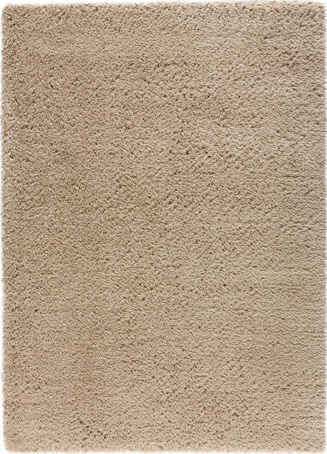 Béžový koberec 200x140 cm Shaggy Reciclada - Universal Universal
