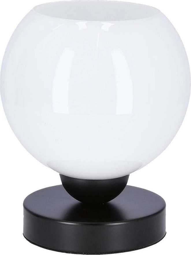 Bílá stolní lampa se skleněným stínidlem (výška 19 cm) Caldera – Candellux Lighting Candellux Lighting