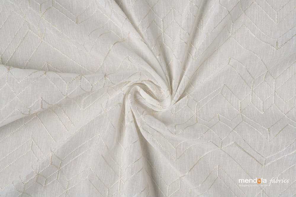 Bílá záclona 140x260 cm Diamante – Mendola Fabrics Mendola Fabrics