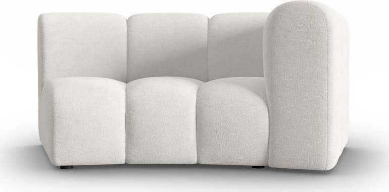 Bílý modul pohovky (pravý roh) Lupine – Micadoni Home Micadoni Home