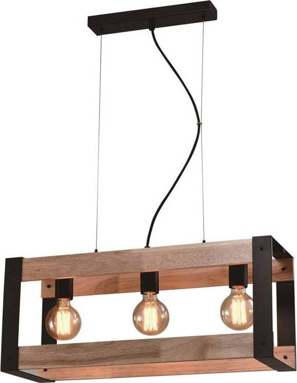 Černé závěsné svítidlo 20x60 cm Varna – Candellux Lighting Candellux Lighting