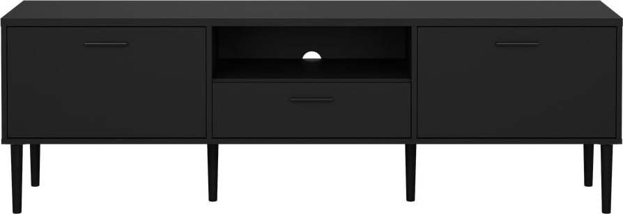 Černý TV stolek 177x57 cm Media – Tvilum Tvilum