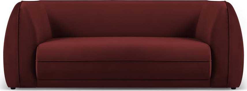 Červená sametová pohovka 190 cm Lando – Micadoni Home Micadoni Home