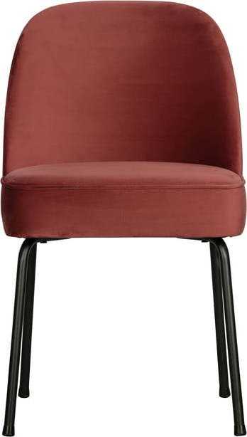 Červené sametové jídelní židle v sadě 2 ks Vogue Chestnut – BePureHome BePureHome