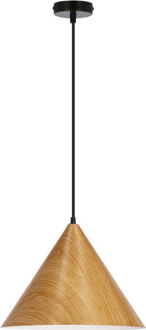 Hnědé závěsné svítidlo s kovovým stínidlem ø 32 cm Dunca – Candellux Lighting Candellux Lighting