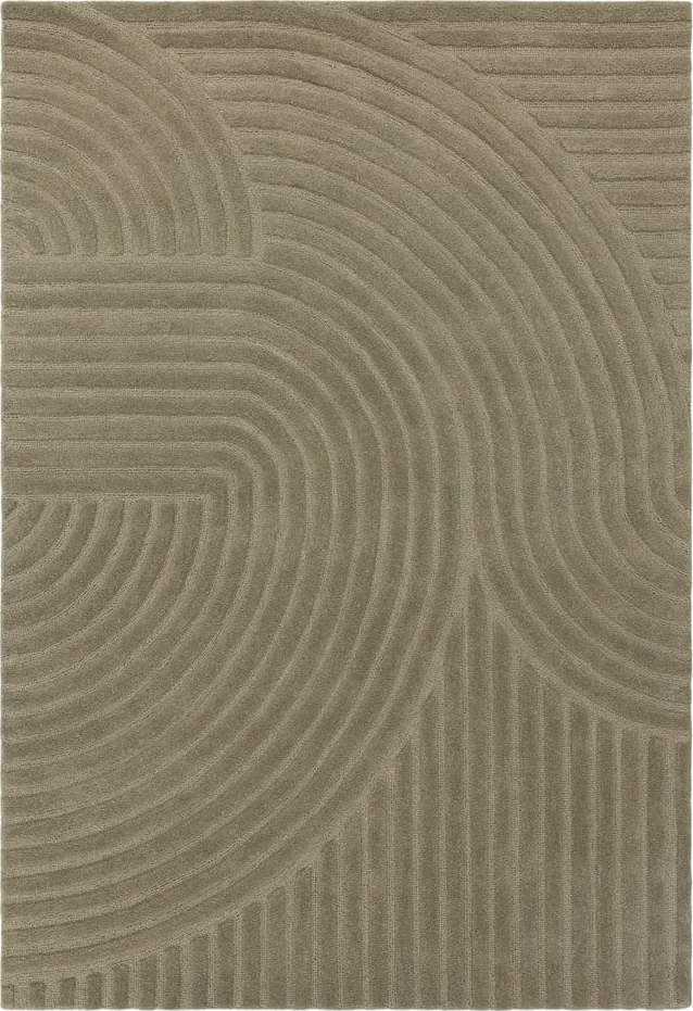 Khaki vlněný koberec 120x170 cm Hague – Asiatic Carpets Asiatic Carpets