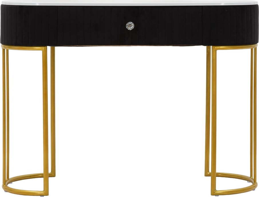 Konzolový stolek v černo-zlaté barvě 43x100 cm Montpellier – Mauro Ferretti Mauro Ferretti