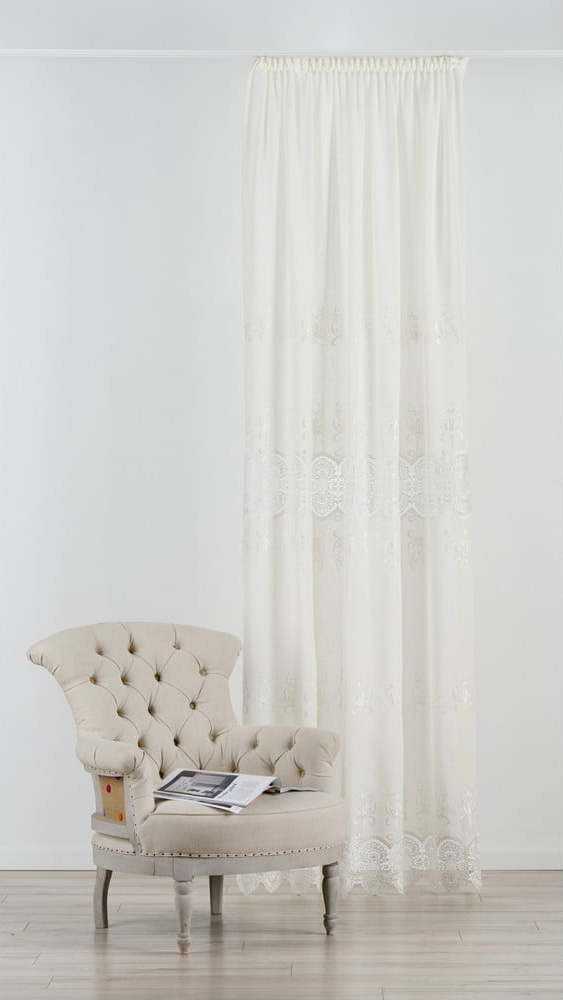 Krémová záclona 140x245 cm Nastia – Mendola Fabrics Mendola Fabrics