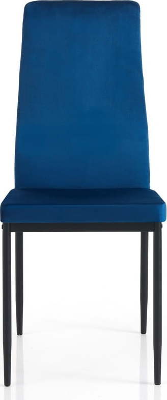 Modré sametové jídelní židle v sadě 2 ks – Tomasucci Tomasucci