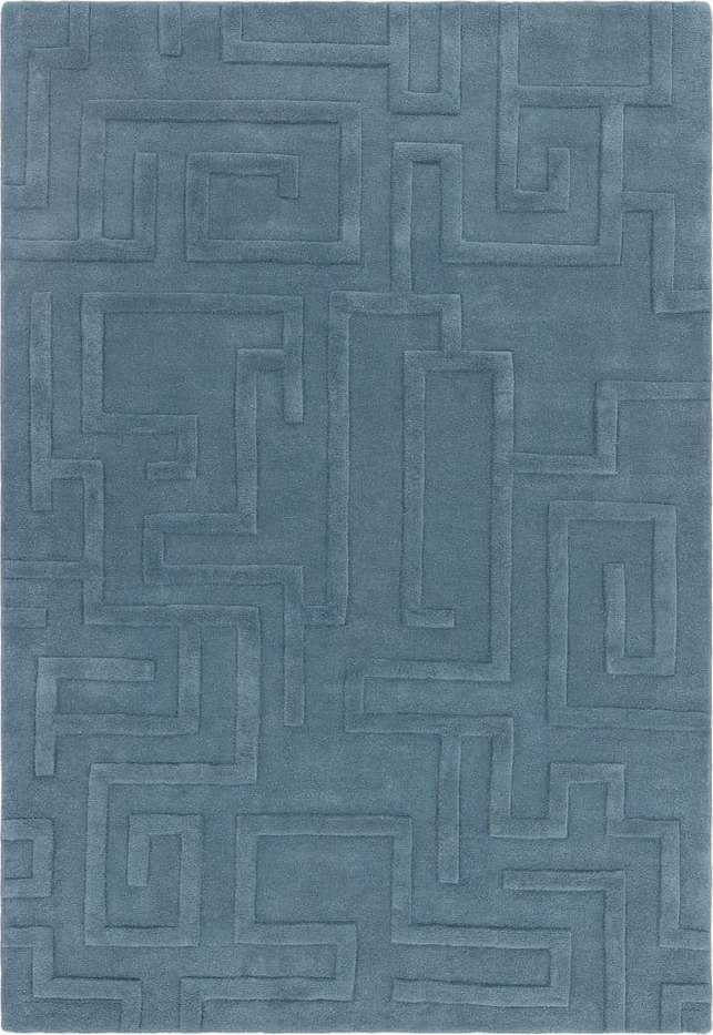 Modrý vlněný koberec 160x230 cm Maze – Asiatic Carpets Asiatic Carpets
