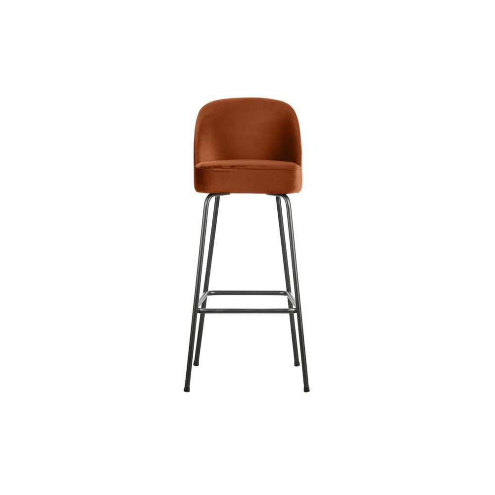 Sametová barová židle v cihlové barvě 103 cm Vogue – BePureHome BePureHome