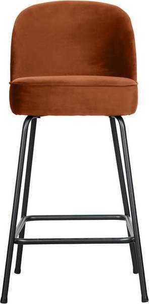Sametová barová židle v cihlové barvě 89 cm Vogue – BePureHome BePureHome