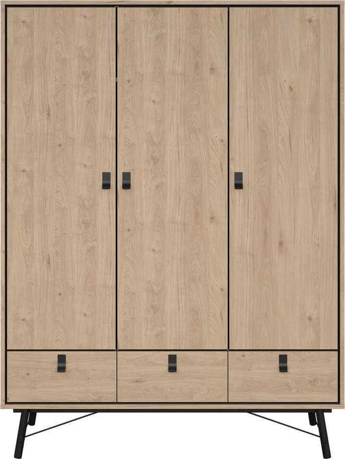 Šatní skříň v dekoru dubu v přírodní barvě 150x200 cm Ry – Tvilum Tvilum