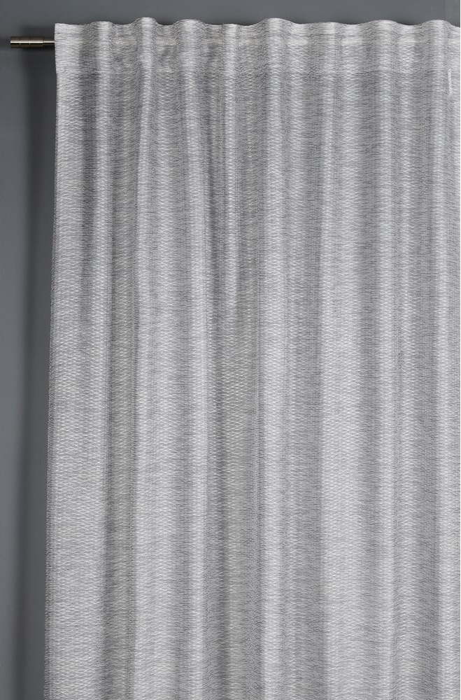 Šedá záclona 245x140 cm Jacquard-Voile - Gardinia Gardinia