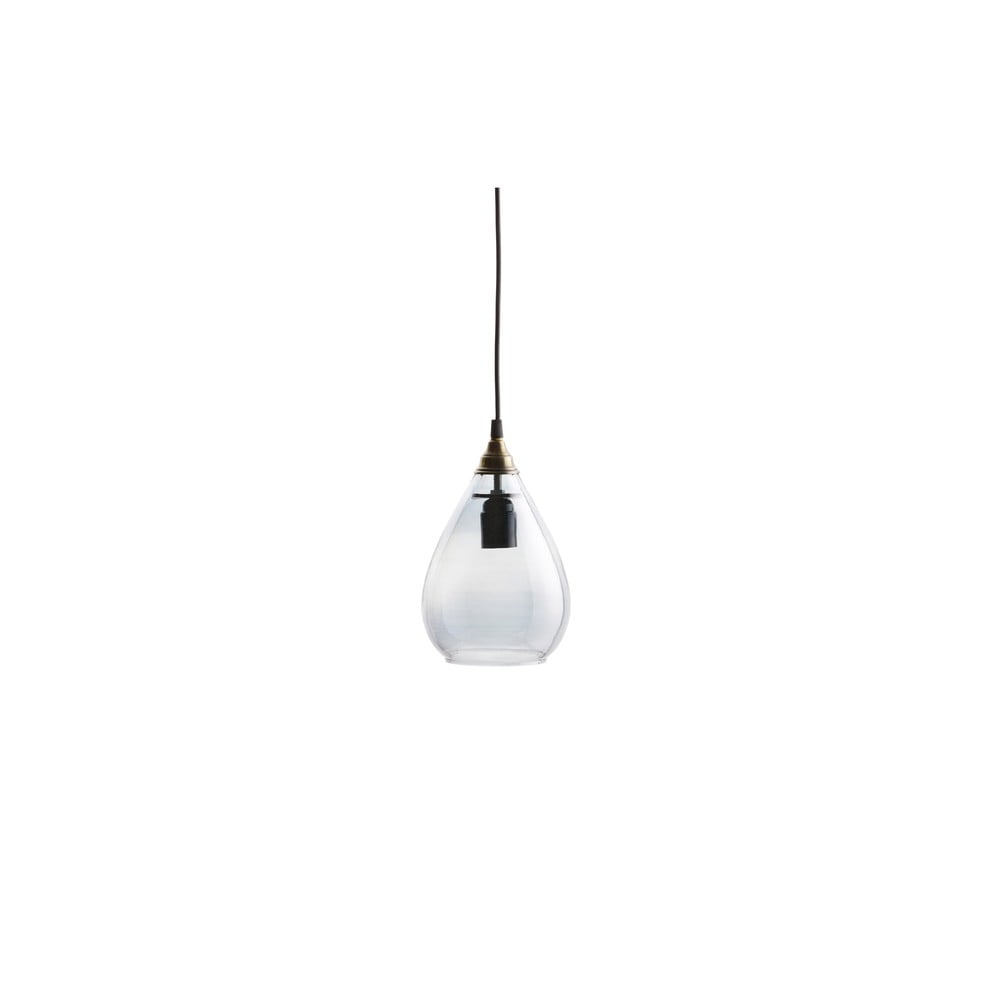 Šedé závěsné svítidlo se skleněným stínidlem ø 15 cm Simple – BePureHome BePureHome