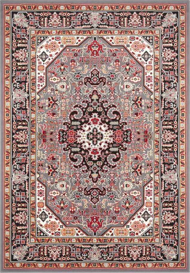 Šedo-hnědý koberec Nouristan Skazar Isfahan