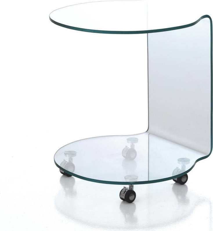 Skleněný kulatý odkládací stolek ø 50 cm – Tomasucci Tomasucci