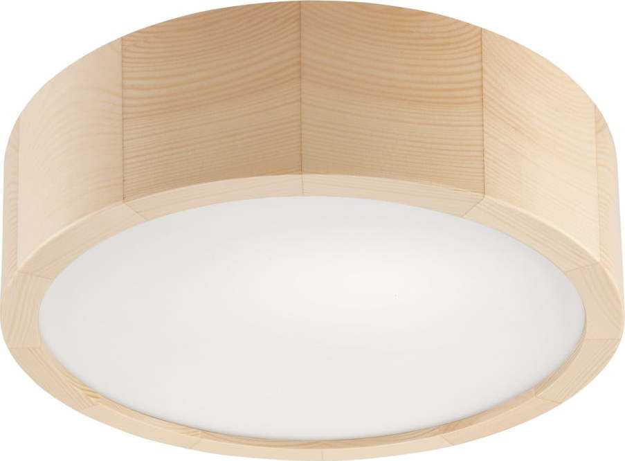Světle hnědé stropní svítidlo se skleněným stínidlem ø 27 cm Eveline – LAMKUR LAMKUR